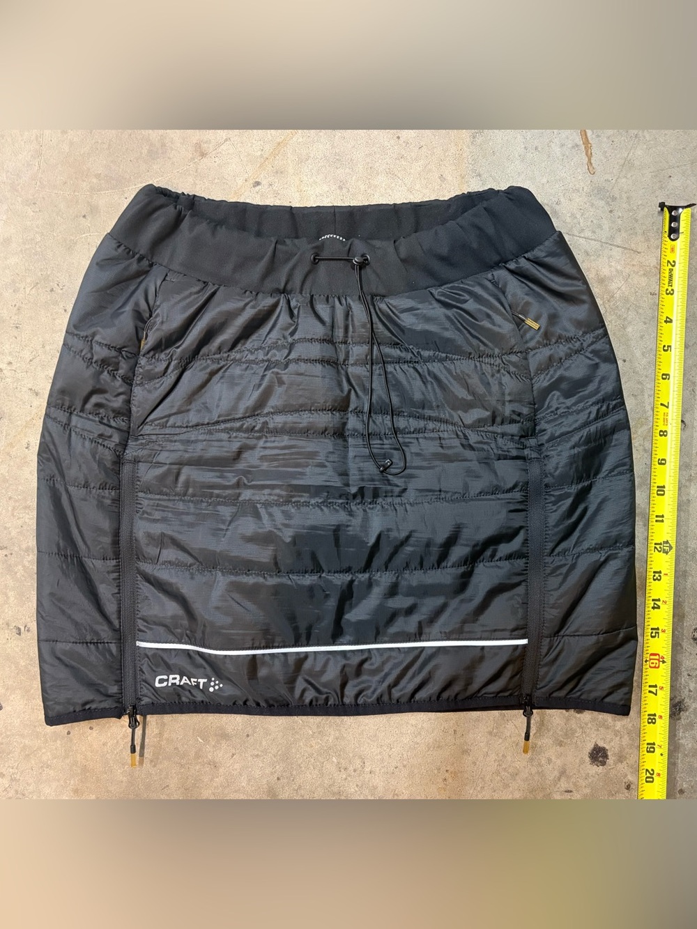 Craft Black Quilted Insulated Mini Skirt